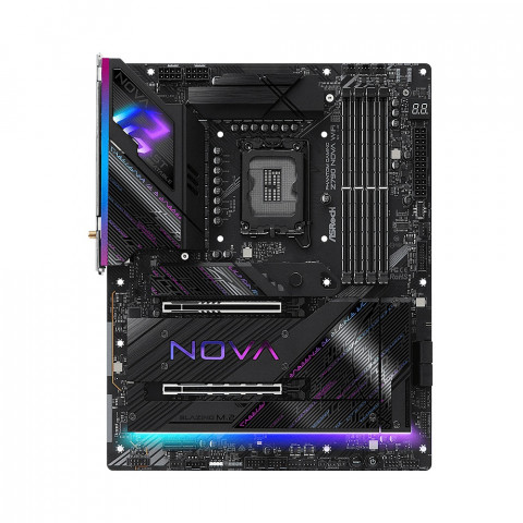 ‘애즈락 팬텀 게이밍 Z790 NOVA WIFI’ 메인보드는 인텔 Z790 칩셋을 사용했다. 서버 제품군에 사용되는 8 레이어 PCB에 2온스 구리 기술에 전원부는 긴 내구성과 수