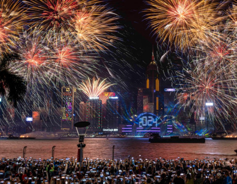 Hong Kong New Year Countdown Firework 2024 (Photo: Hong Kong Tourism Board)