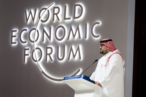 His Excellency Faisal Alibrahim, Saudi Minister of Economy and Planning, welcomes global leaders to 