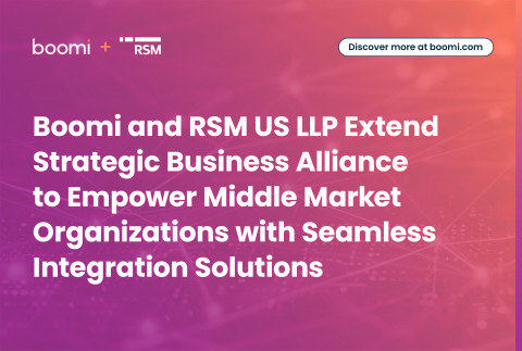 Boomi and RSM US LLP Extend Strategic Business Alliance to Empower Middle Market Organizations with 
