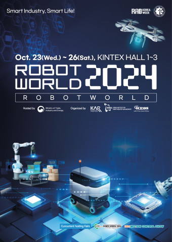 ROBOTWORLD 2024 take s place October 23-26 in Halls 1 to 3 of Exhibition Center 1 at KINTEX