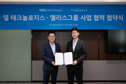 왼쪽부터 한국 델 테크놀로지스 김성준 부사장, 엘리스그룹 김재원 대표