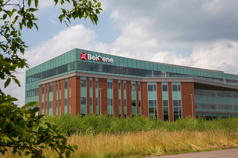 BeiGene's flagship biologics manufacturing facility and clinical R&D center at the Princeton We