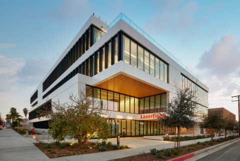 Laserfiche's global headquarters in Long Beach, California. (Photo: Business Wire)