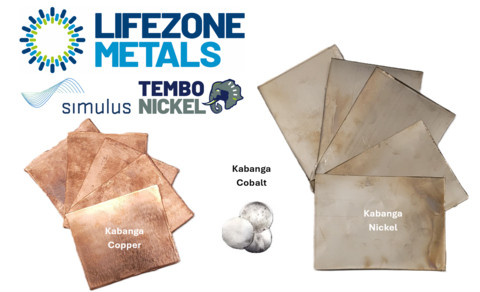 The first ever nickel, copper and cobalt samples produced by Hydromet from Kabanga source material t