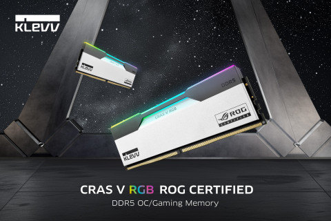 KLEVV의 최신 게이밍 메모리 ‘CRAS V RGB ROG CERTIFIED DDR5’