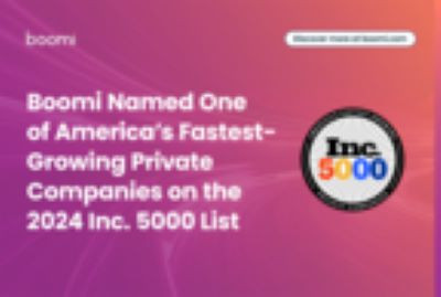 Boomi Named One of America's Fastest-Growing Private Companies on the 2024 Inc. 5000 List (Graphic: Business Wire)