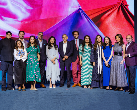 L to R: Tarun Tahiliani, Sujata Assomull, Ryan J. Piela, Rochelle Pinto, Shana Randhava, Sumit Bhasi