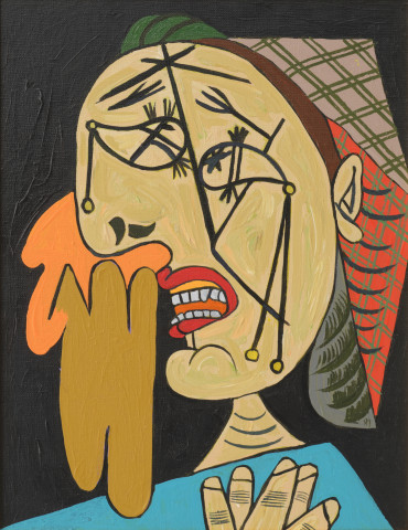 Tanaami Keiichi; Pleasure of Picasso––Mother and Child No.118; 2020/2021; acrylic on canvas; Courtes