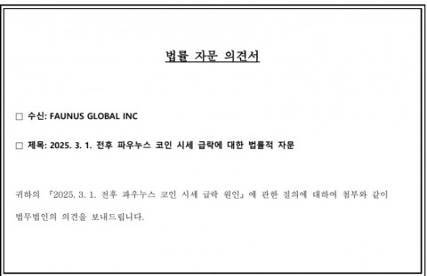 법률 자문 의견서