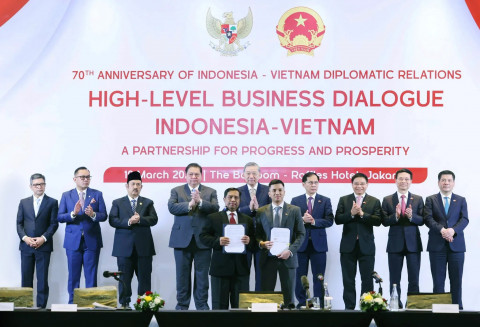 The signing ceremony took place during Vietnam’s Communist Party General Secretary H.E. To Lam’s state visit to Indonesia. (Photo: Business Wire)