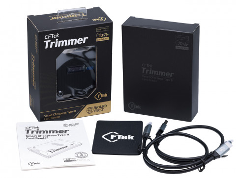 Smart CFexpress Type B 메모리 카드 리더기 CFTek Trimmer 구성
