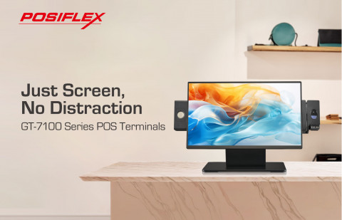 The GT-7100 Series POS terminal combines a sleek design with powerful performance. Its ultra-slim, f