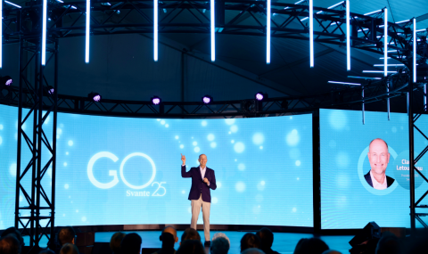Claude Letourneau, President & CEO, Svante Group opens the Svante Grand Opening 2025 event, “GO25” with a speech about how to move the carbon management industry forward. This two-day event celebrates the commissioning of Svante‘s gigafactory in Vancouver, BC, Canada, which will manufacture the company’s filters for carbon capture and direct air capture.