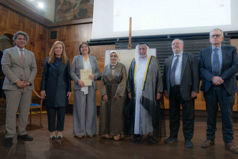 Sharjah Ruler gifts University of Sacred Heart historical manuscript (Photo: AETOSWire)