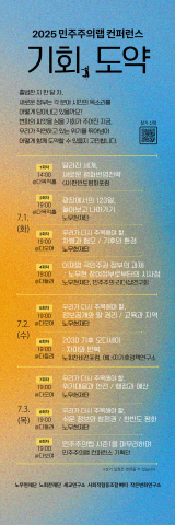 ‘2025 민주주의랩 컨퍼런스’ 프로그램 안내