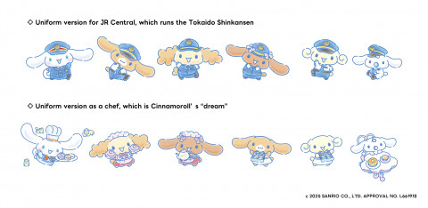 Two types of original “KAWAII” illustrations.