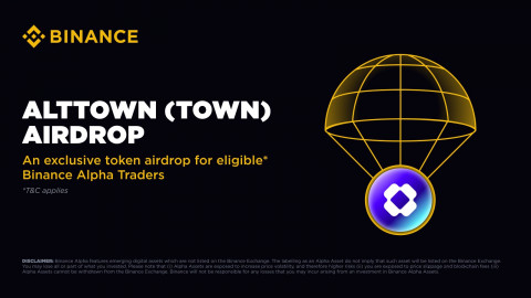 비트블루 Alt.town의 ‘$TOWN’ 토큰이 Binance Alpha 거래소에 상장됐다