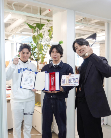 Four co-founders of HOMI AI are, (from left to right) Jaden Cho (CFO), Taeyun Kim (CEO), and Ted Kim