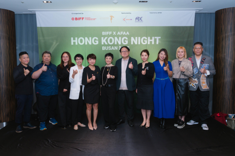 왼쪽부터 프로듀서 Terence CHOI, 프로듀서 WANG Yin Ming, 프로듀서 CHONG Shuk Fong, Section Head(Entertainment Industr