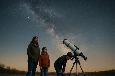 천체관측 참고 이미지(AI 생성)