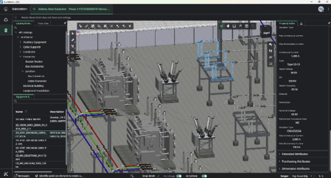 Bentley’s OpenUtilities Substation+ is a new application that brings digital twin and AI-powered cap