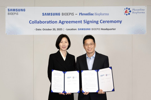 Kyung-Ah Kim, President & CEO of Samsung Bioepis (left) and Zhaoyuan ‘Tony’ Chen, Founder and CEO of