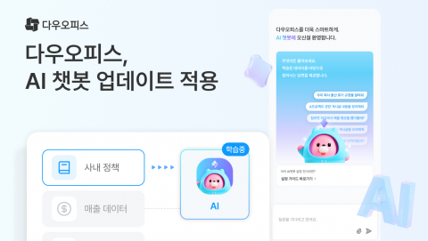 다우기술, 다우오피스 AI 기능 업데이트… 지능형 챗봇으로 업무 효율 극대화
