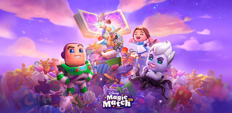 Leading entertainment studio Jam City launches the casual mobile game Disney Magic Match 3D in colla
