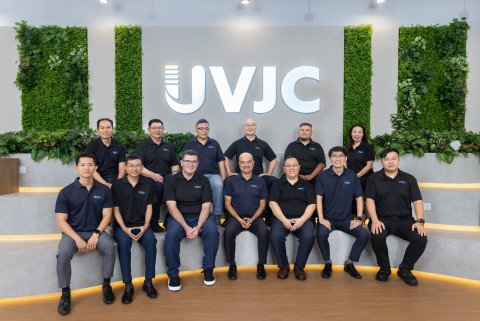 UVJC team at its new global headquarters and R&D center in Singapore
