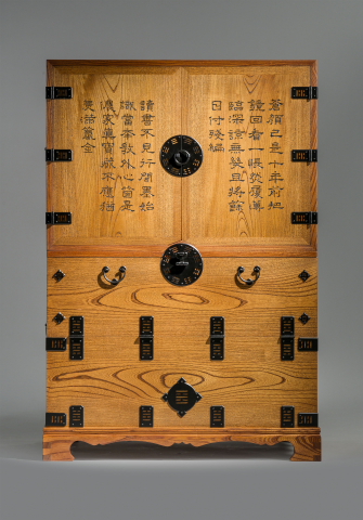 가보 - 반닫이 장, 느티나무, 오동나무, 거멍쇠, 840x410x1240mm, 2025