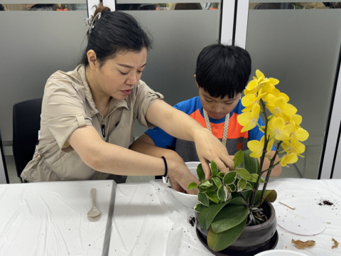 가족과 함께하는 원예 활동