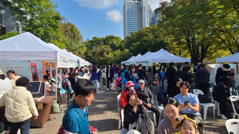 부스 운영 전경