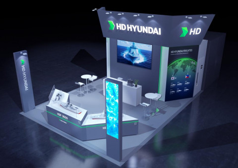 HD현대중공업 전시 부스 조감도