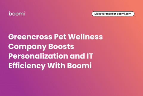 Greencross Pet Wellness Company Boosts Personalisation and IT Efficiency With Boomi