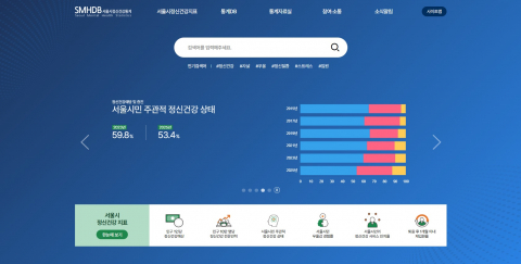 ‘서울시 정신건강통계 홈페이지’ 갈무리