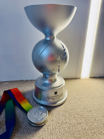 서커스디랩 준디아(이준상)가 ‘2025 World Diabolo Contest’ 대회에서 퍼포먼스 아트(Performance Art) 부문 은메달을 수상했다