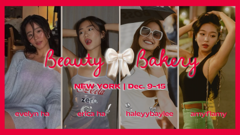 총 4000만 명 이상의 팔로워를 보유한 글로벌 뷰티 크리에이터 4인이 오는 12월 뉴욕 ‘뷰티베이커리(Beauty Bakery)’ 팝업 현장에 등장해 뜨거운 관심이 예상된다. 왼