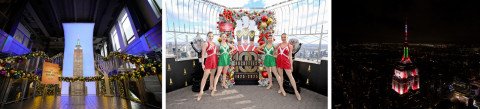 The Empire State Building Holiday Celebrations Include: Radio City Rockettes 100th Anniversary Exhib