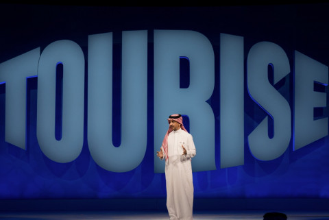 His Excellency Ahmed Al Khateeb, Saudi Arabia’s Minister of Tourism and Chairman of TOURISE, opens t