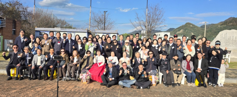 북한강문학제 문인 단체 사진