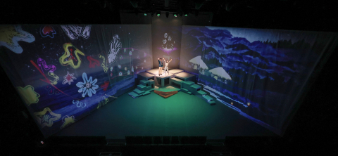 미디어아트형 실감 뮤지컬 ‘해녀와 영등’ 공연 장면