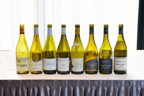 샤블리 와인 마스터클래스에 소개된 8종의 와인