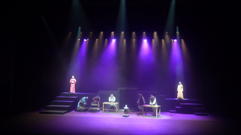 연극 ‘귀향-도조 이삼평’ 중에서. 공주 출신 이삼평은 임진왜란/정유재란 때 일본으로 끌려갔지만 백토를 발견하고 도자기의 신으로 불리며 일본 최고의 도자기를 만들어낸다. 공주의 명