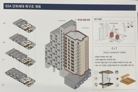 개운산마을 목구조 설계 조감도