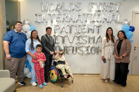 World's first international patient, who received intrathecal gene therapy at Medcare Royal Hos