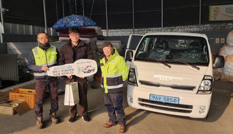 파워프라자 더블캡 전기화물차 ‘봉고3ev 피스 더블캡’