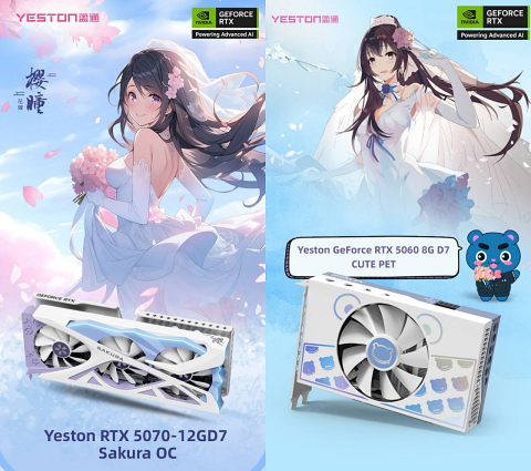 단일 색상이나 반복적인 패턴 위주의 기존 그래픽카드와 달리 Yeston은 제품군별로 서로 다른 디자인 아이덴티티를 부여해 그래픽카드 자체의 소장 가치를 높였다. 외형 디자인뿐 아니