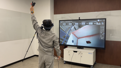 메타뷰의 VR 선박 도장 훈련 시스템 시연