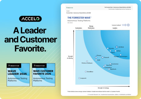 ACCELQ recognized as a Leader and Customer Favorite in The Forrester Wave™️: Autonomous Testing Plat